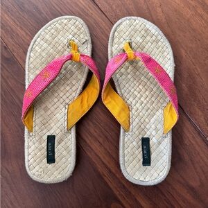 [J Crew] Pink/Orange Flip Flops
